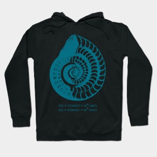 Spiral Shell with Math (blue) Hoodie